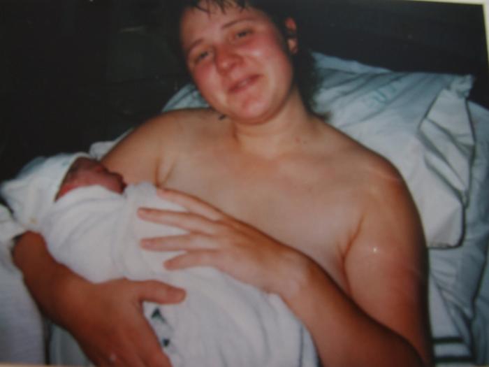 my middle daughter- a waterbirth 2001