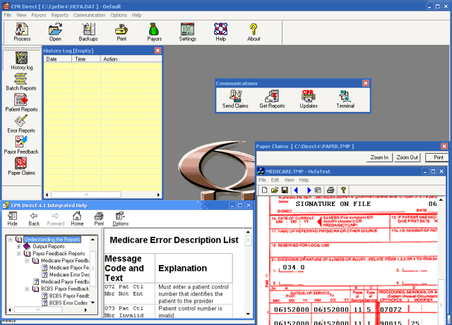 Random screenshot of a medical claims processing application I developed at age 19;