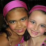 Paigy (right) and her friend Ramsey at the recital