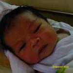few minutes baby renzo isaiah after giving birth