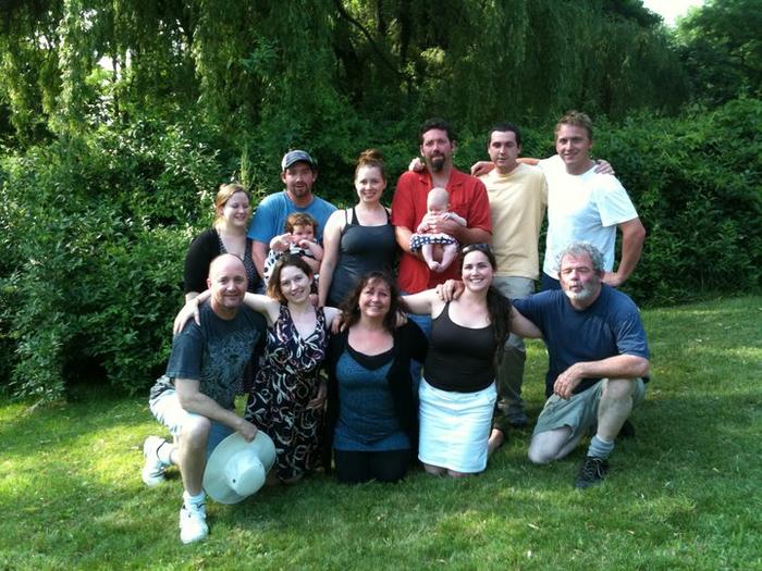 Me and my brothers in back. My sisters and divorced parents in front. June 2010
