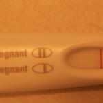 First positive pregnancy test July 4, 2010