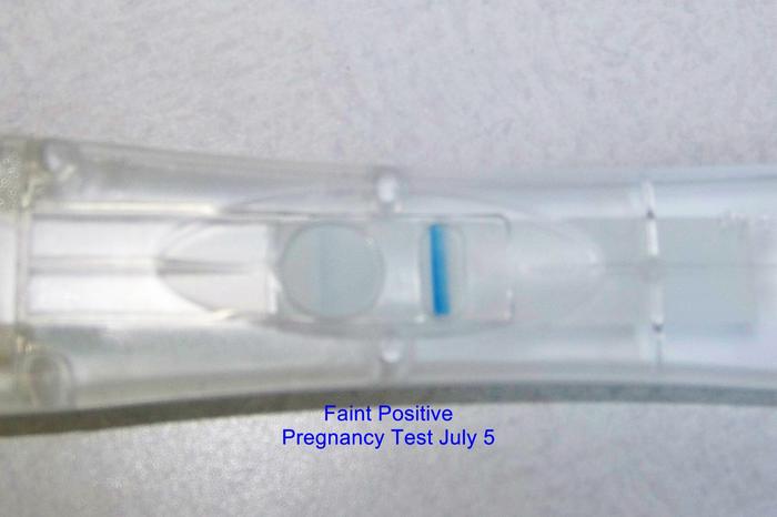 Second Positive Pregnancy Test July 5 