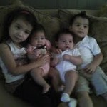the grand kids allie aliciana brenden and landon!! check out brendens new haircut!! lol