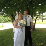 Me and my Hubby at on our wedding day.