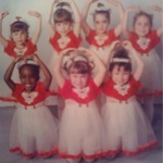 Mary Ballet Age 4 Last row.  1st on the right