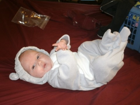 Jade's first Halloween- 9 weeks old- She was a mouse!!