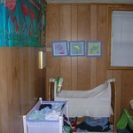 the nursery (coming in from the hallway)