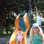 Lia and Erin in the Park