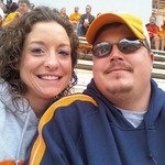 me and my baby at the university of tennessee football game
