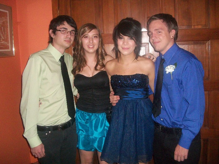 My son Lucas on the far right beside his date and their friends on left
