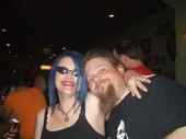 Me and hubby.  Yes my hair IS blue