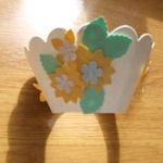 my new style cupcake holders decorated with flowers