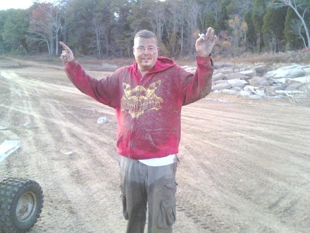 having fun playing in the mudd 