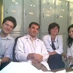 After a ward round with my students; Carine Korkomaz and Samer Nehmeh