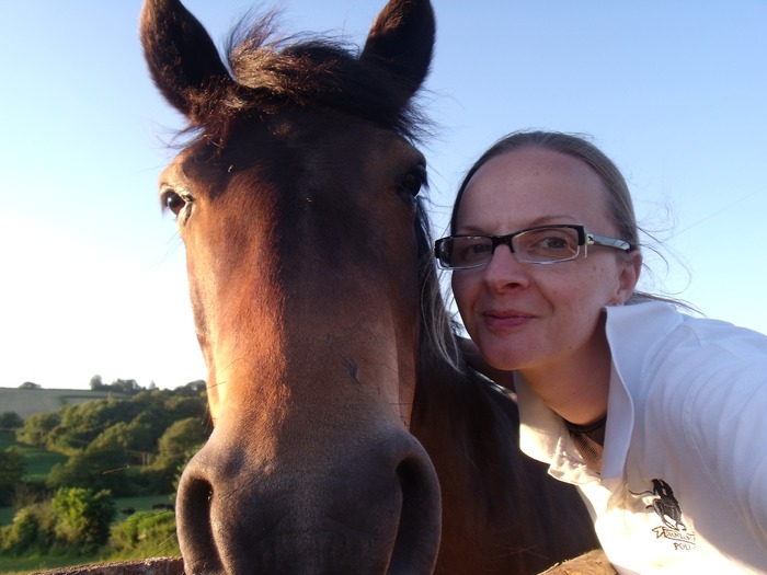me and flo one of my rescue ponies