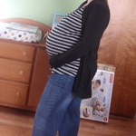 32 weeks belly bump (had to crop my face, due to too many chins )