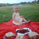 Having a picnic with my princess