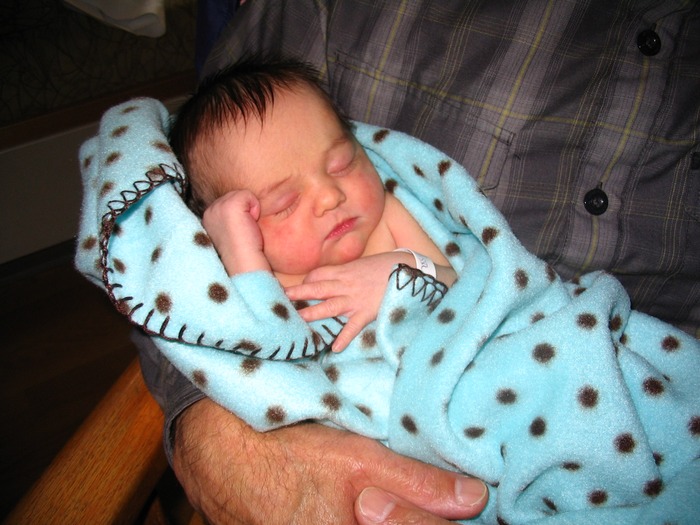 Chloe on Thanksgiving (20 hours old)