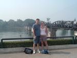 My husband and I on the River Kwai