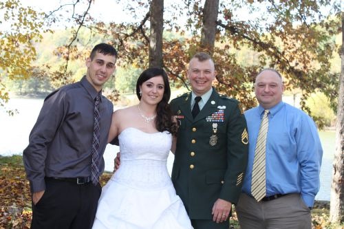 Ben & I with some of his Army buddies. (alex on left & glen on right)