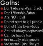 misconceptions of a true goth