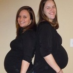 Me and my sister-in-law @ 26 weeks