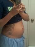 My Belly at 21 weeks. . .