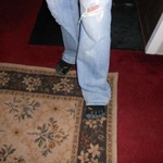 my brother had to have those shoes.. so funny...