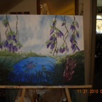 A Paintng that is Not done and My Sister In law and I am doing it together.