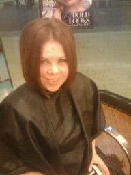 I chopped it!! The new me short and dark!