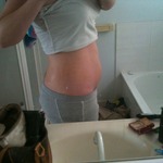 6 weeks pregnant. all bloat <3