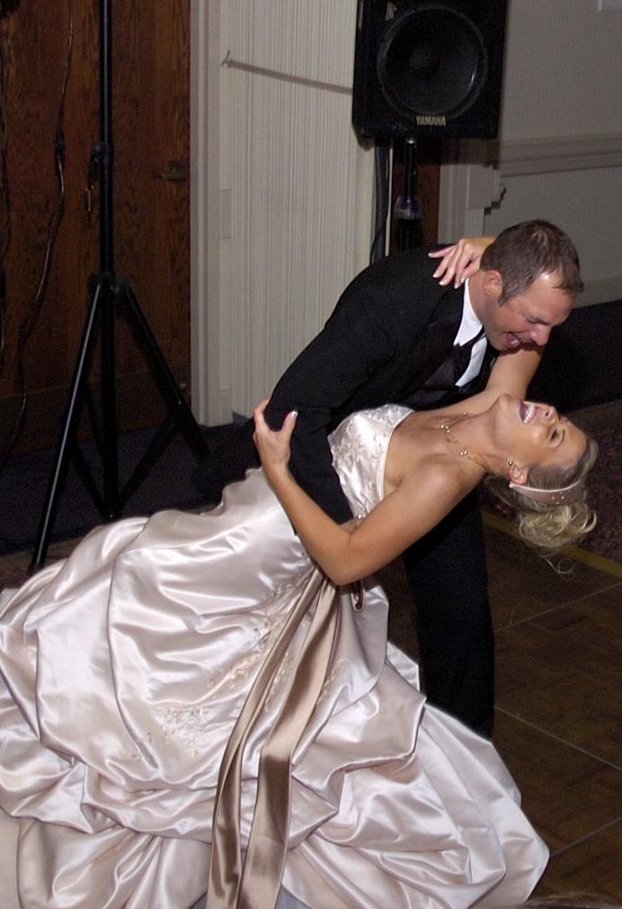 Us dancing at our wedding...