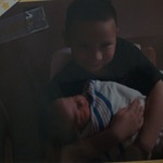 Noah's 1st picture with his big Brother