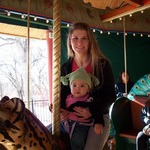 me and bella at the zoo for her first time