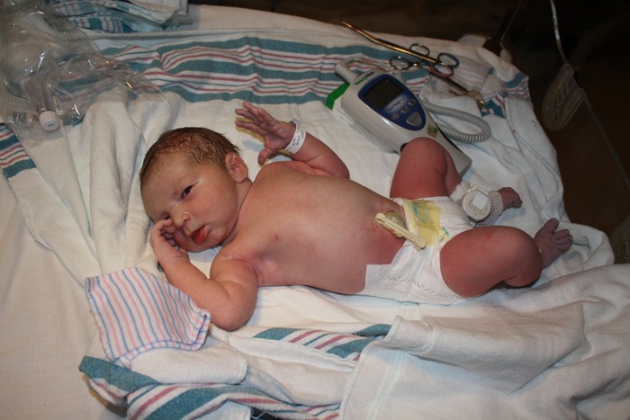 Baby Gage at birth