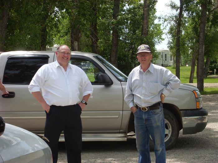 My dad and I in Cardston, Alberta this past weekend (June 21, 2008)