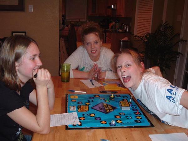 Me and my cousins playing games.