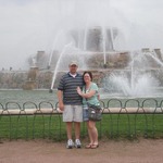 At the Buckingham Fountain in Chicago