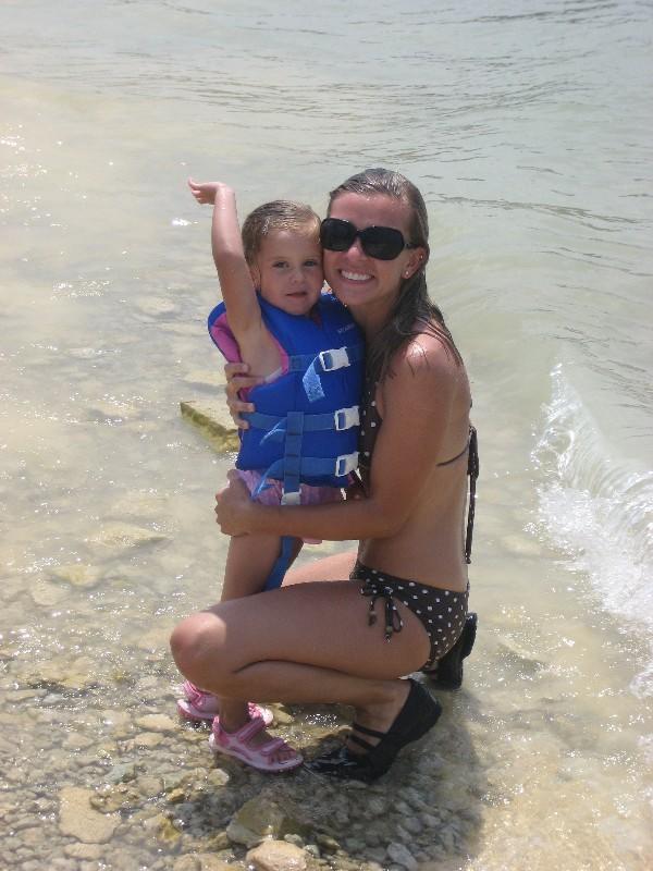 with my little Sydnee at the lake