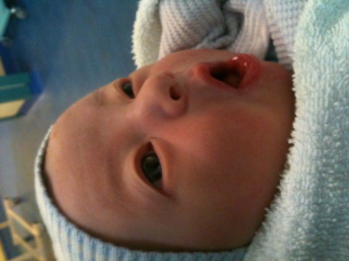Harry a few hours old
