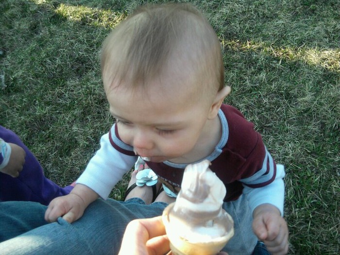 First ice cream cone!