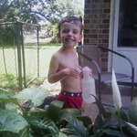 Grandson, Aiden in Waterhose!!