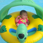 first time at the pool