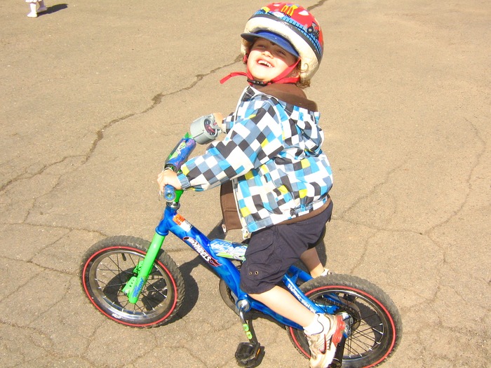 Cody, Age 4, Cruisin on his new bike