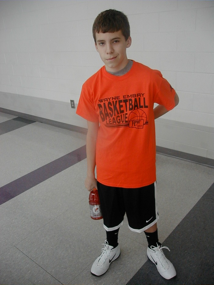 My son at basketball...he hates the picture thing!