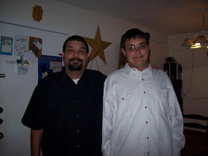 My Hubby Albert and son he's only 14