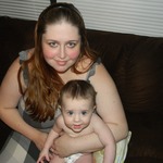 mommy and her big boy - almost 11 months!