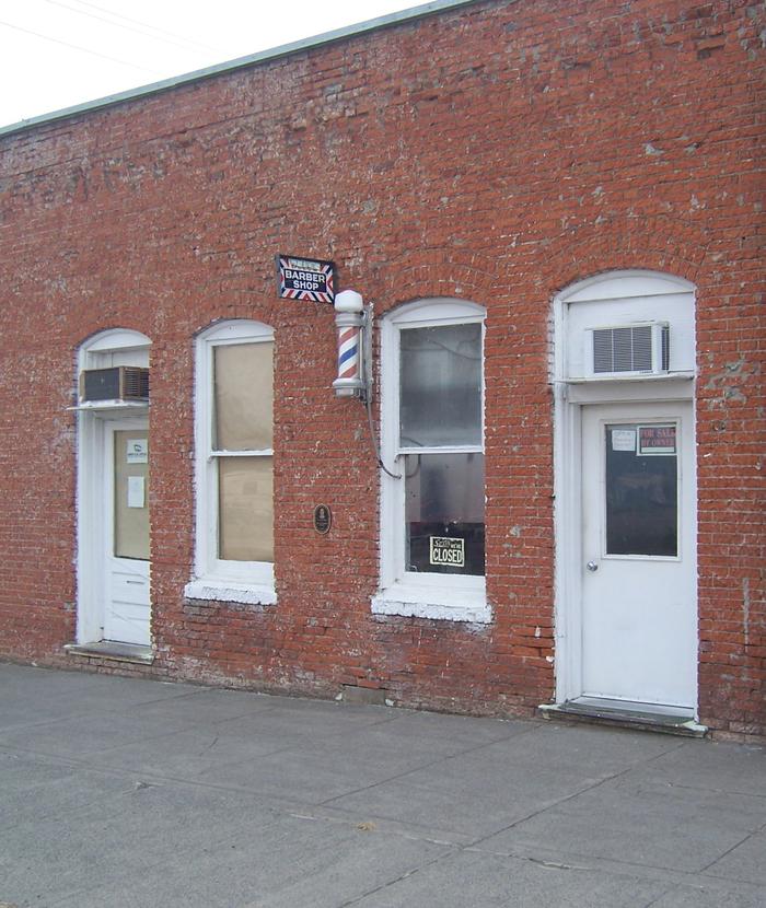 Old barber shop in Eastern Washington