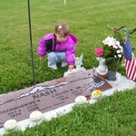 Visiting Great Grandparents' Grave